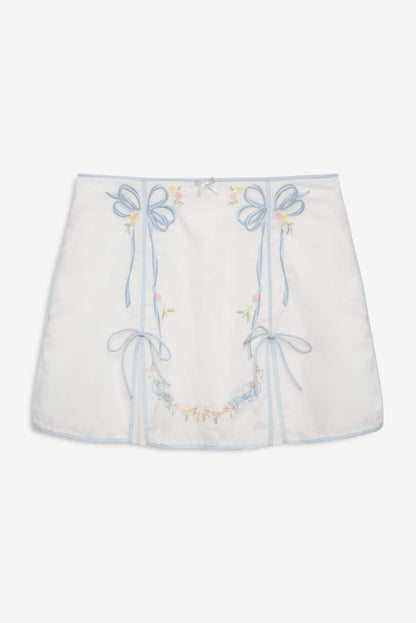 Baby Bows Skirt - White | For Love and Lemons