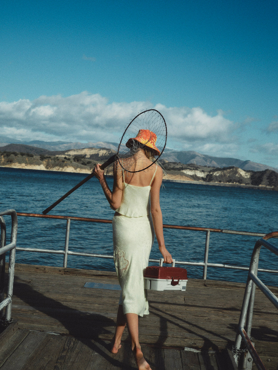 Sunrise Midi Skirt - Yellow | For Love and Lemons