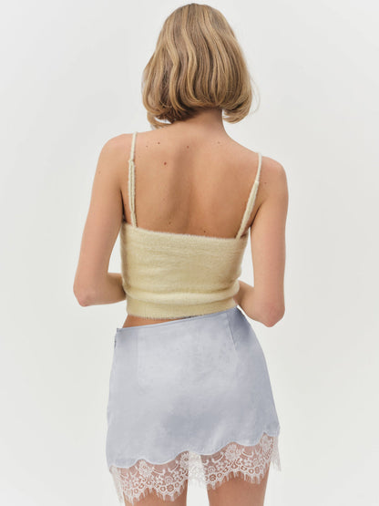 Madalie Slip Skirt - Blue | For Love and Lemons