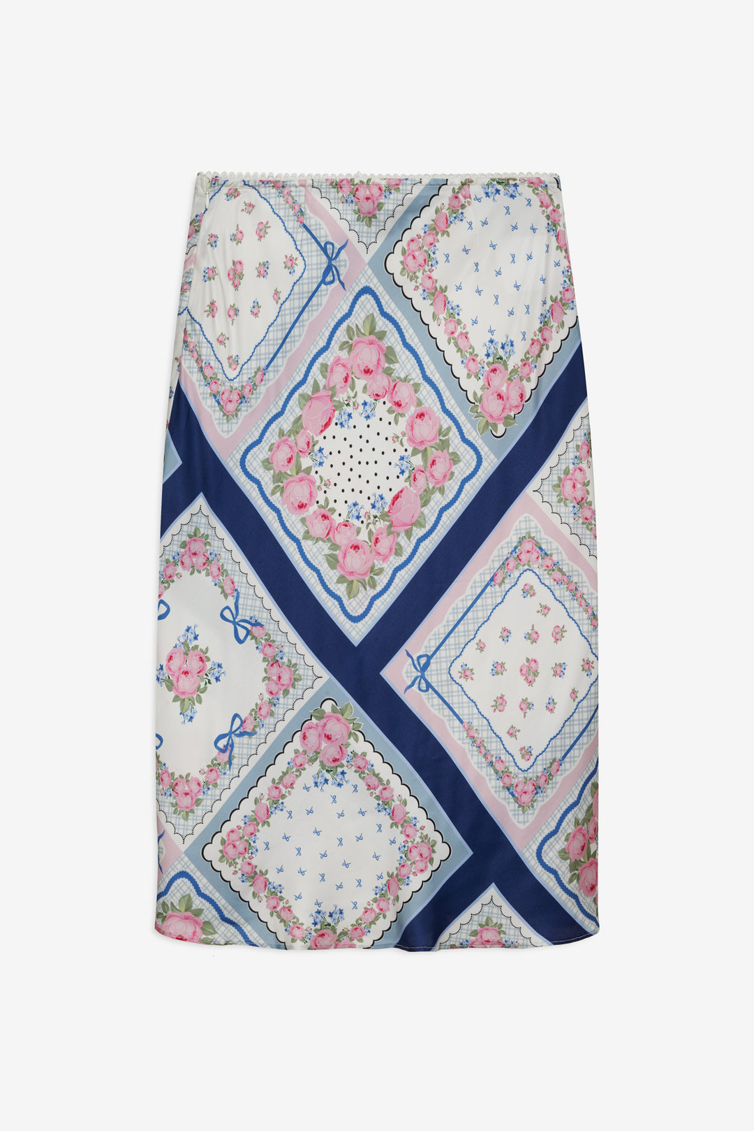 Summer Scarf Midi Skirt - Blue | For Love and Lemons