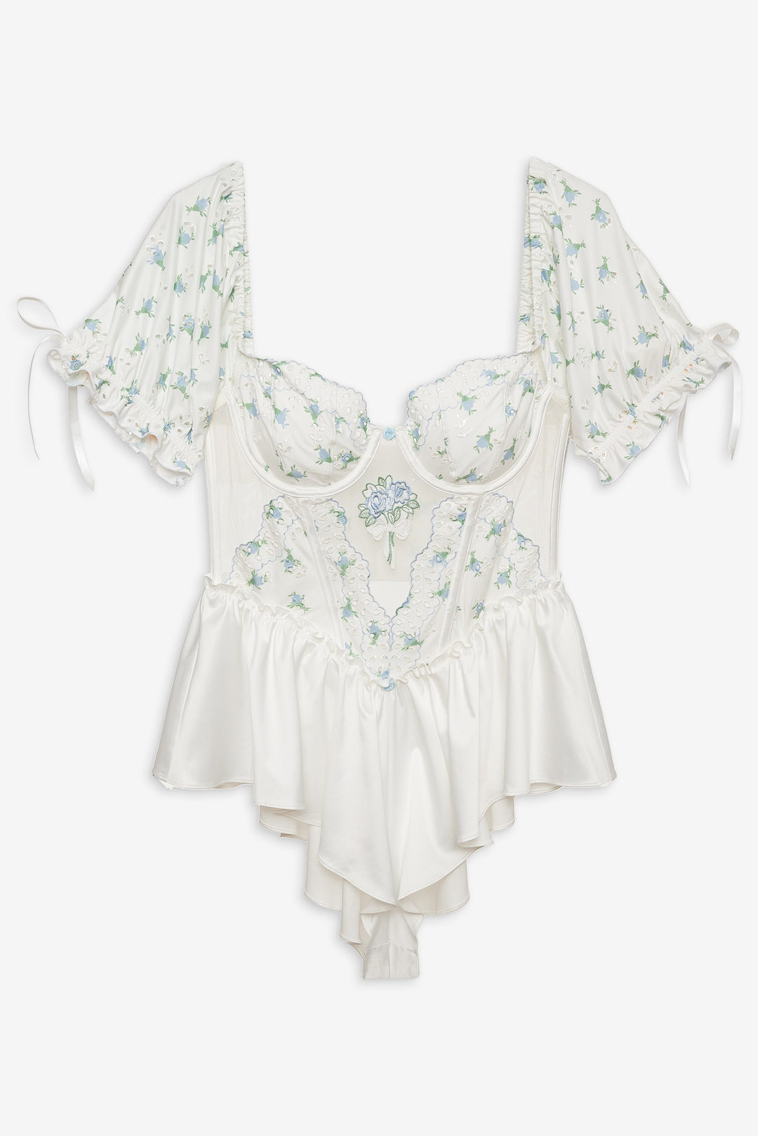 Budding Blossom Sleep Romper - White | For Love and Lemons
