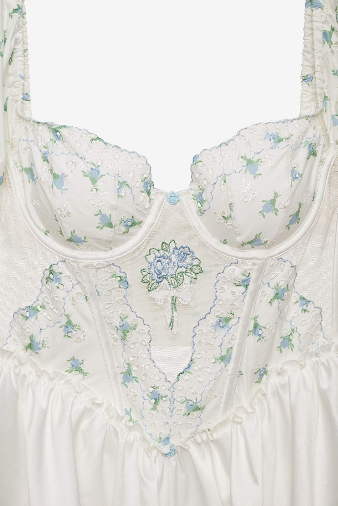 Budding Blossom Sleep Romper - White | For Love and Lemons