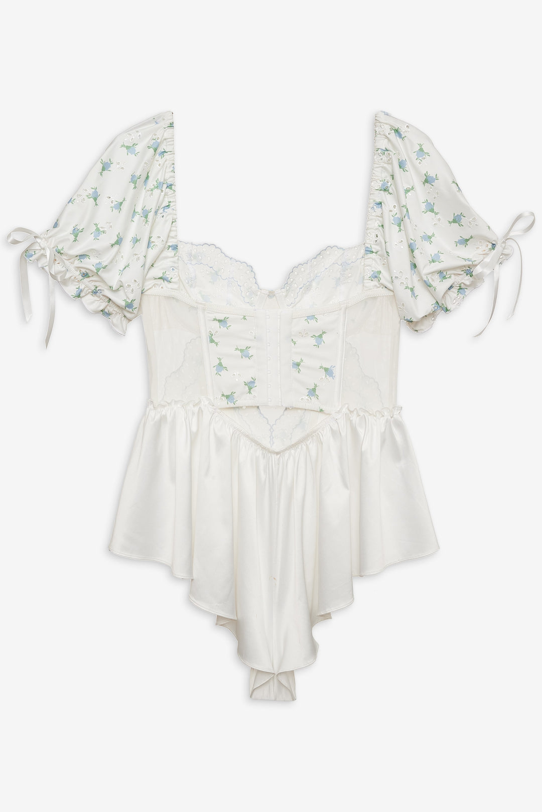 Budding Blossom Sleep Romper - White | For Love and Lemons