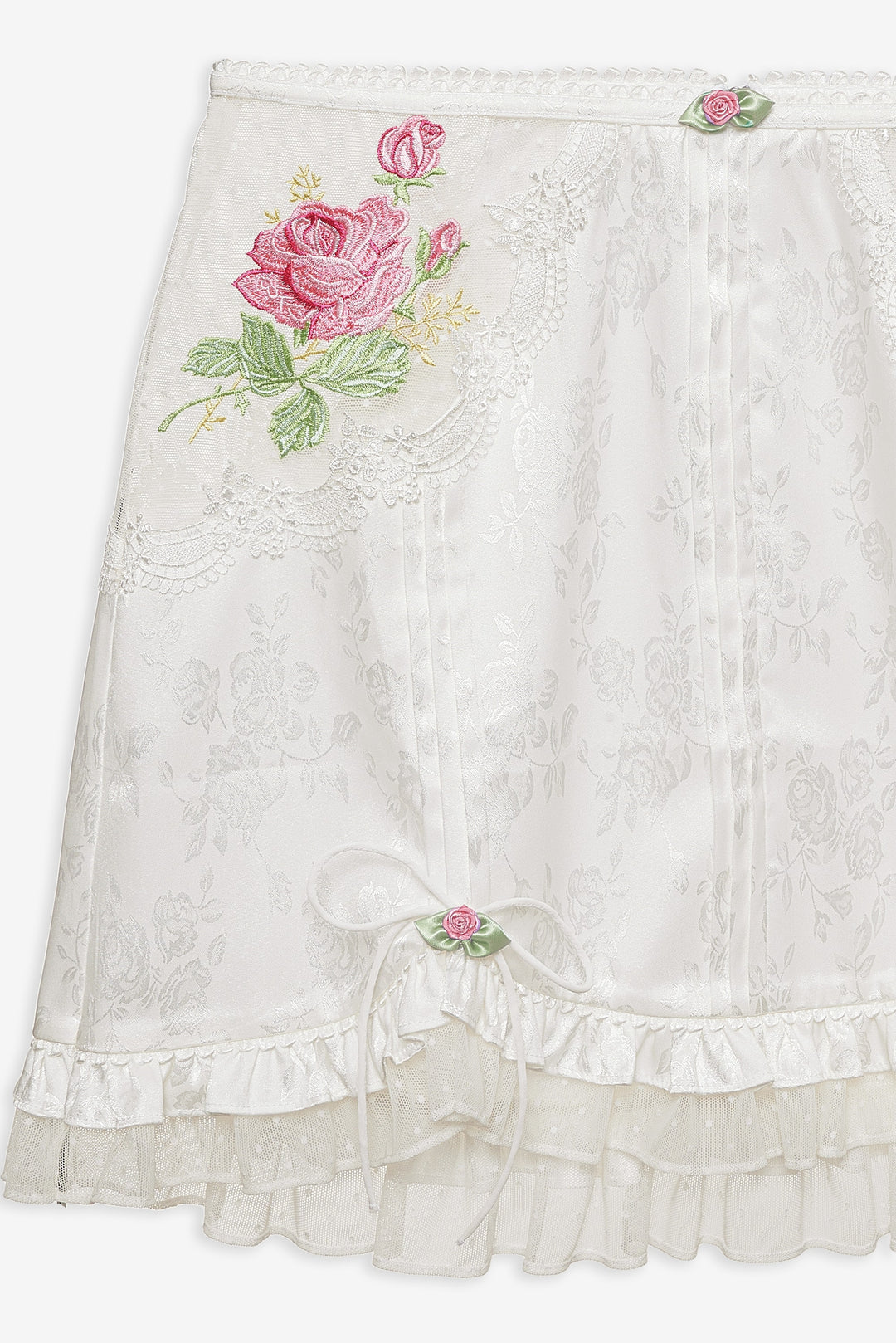 Heirloom Rose Slip Skirt - White | For Love and Lemons