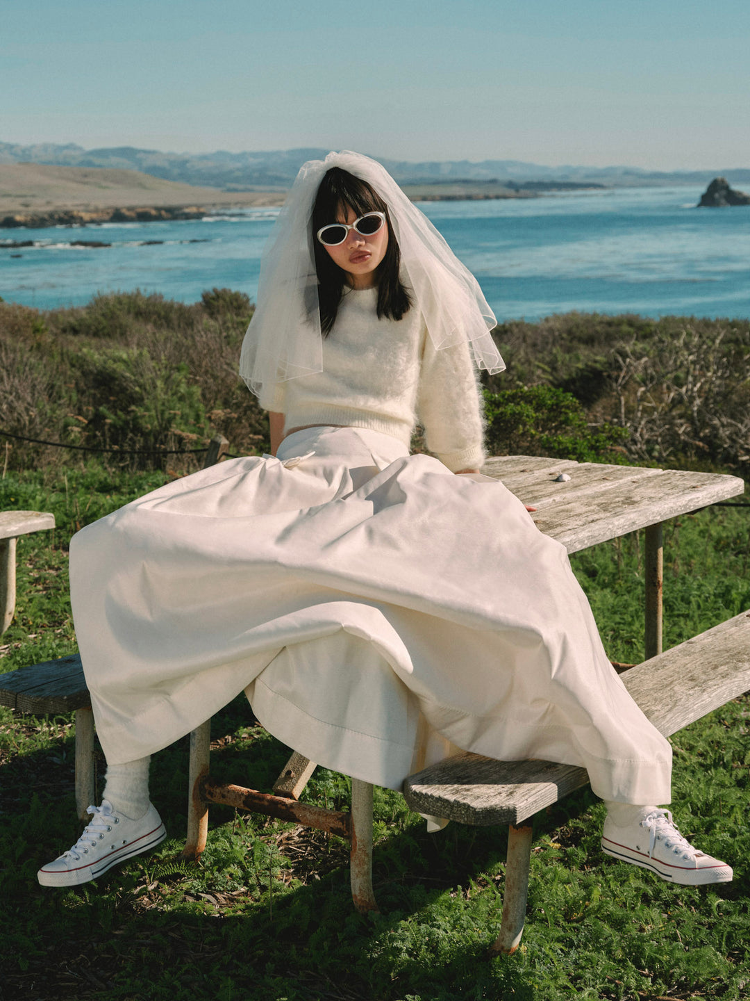 Orsa Maxi Skirt - White | For Love and Lemons