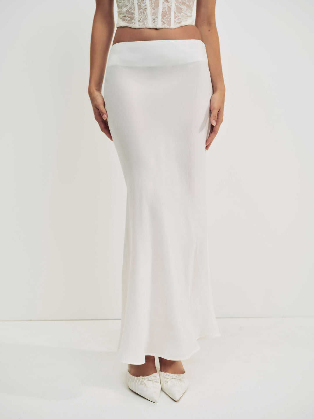 Lena Maxi Skirt - Cream | For Love and Lemons