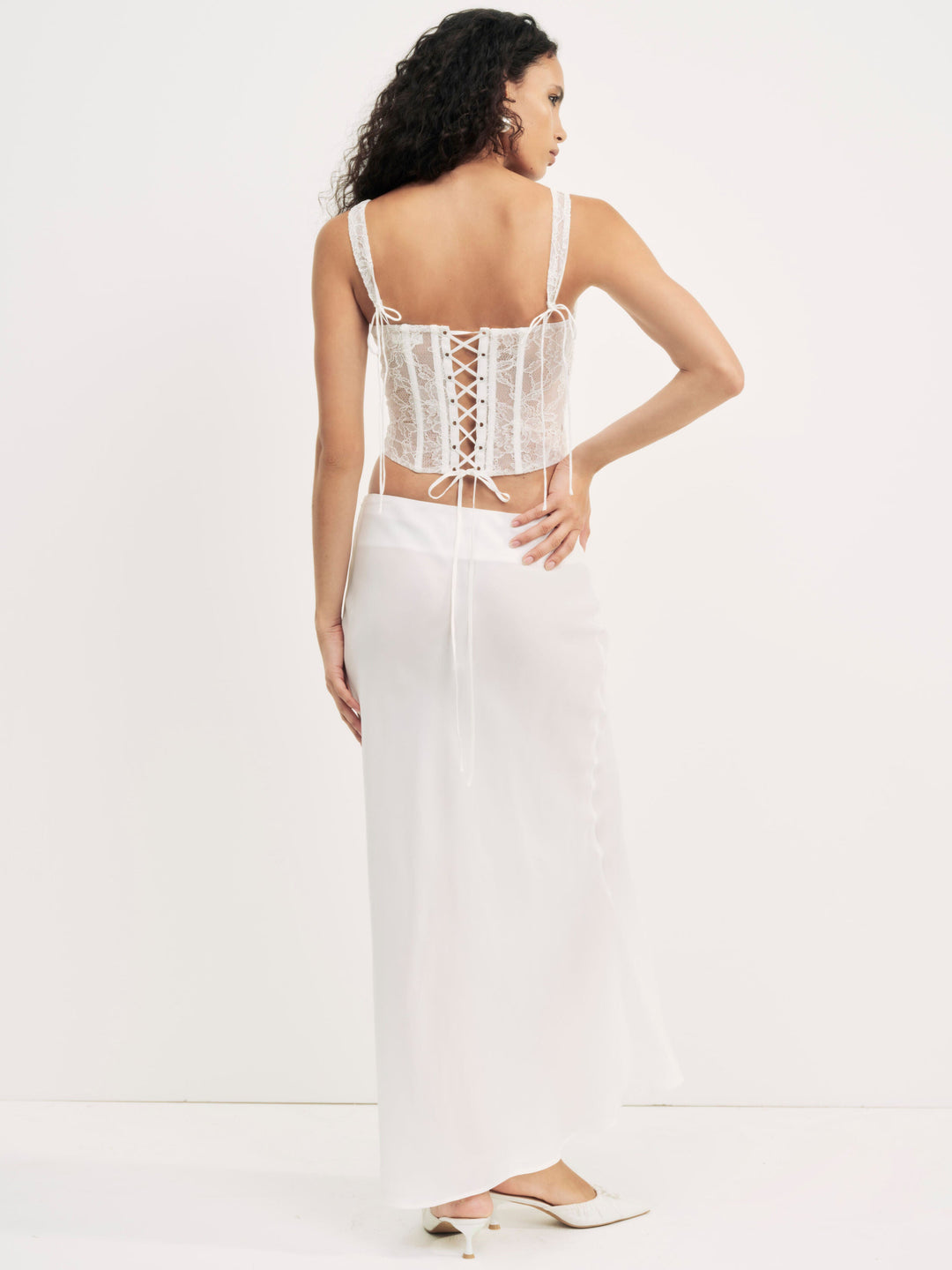 Lena Maxi Skirt - Cream | For Love and Lemons