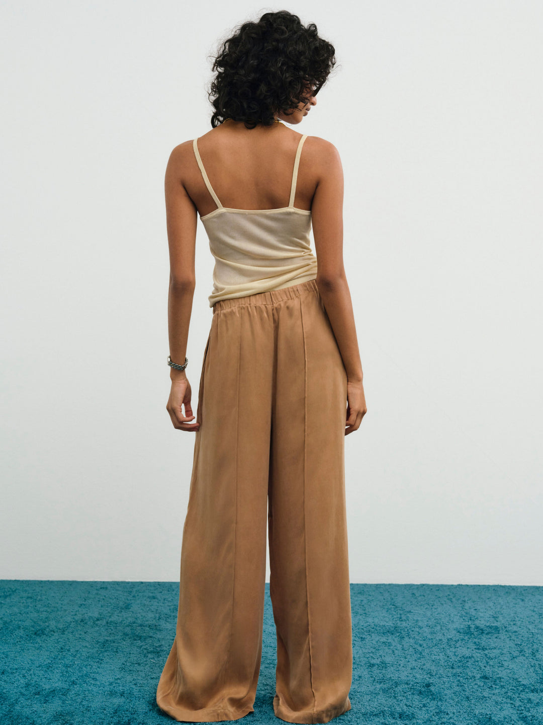 Clarabell Wide-Leg Pant - CAMEL | For Love and Lemons