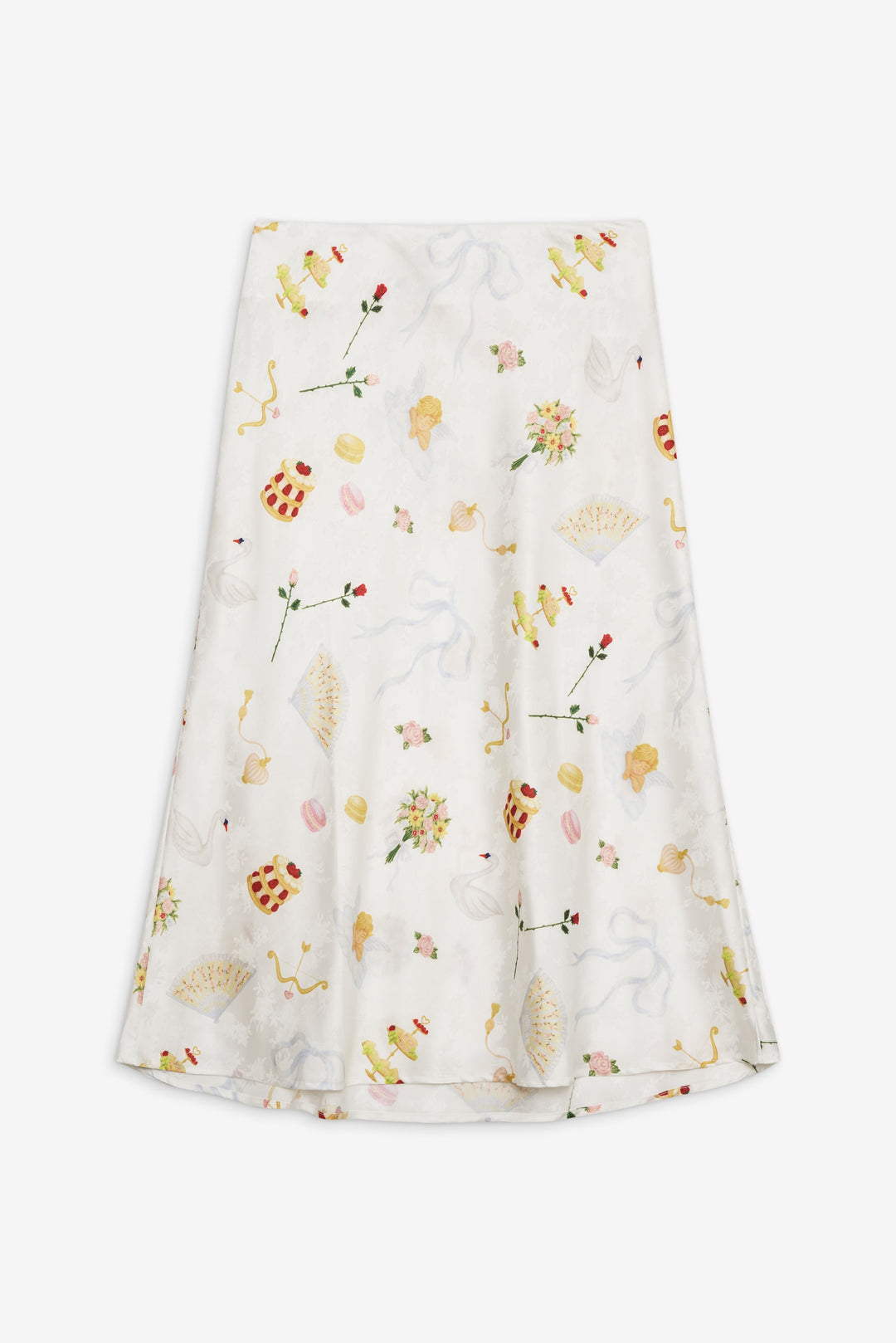 Charlise Midi Skirt - White | For Love and Lemons