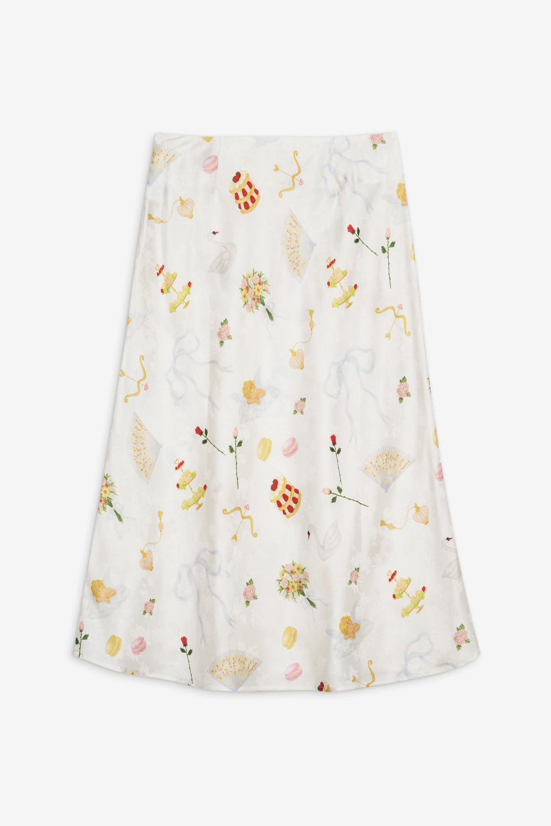 Charlise Midi Skirt - White | For Love and Lemons