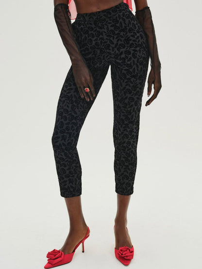 Midnight Velvet Capri Pant - Black | For Love and Lemons