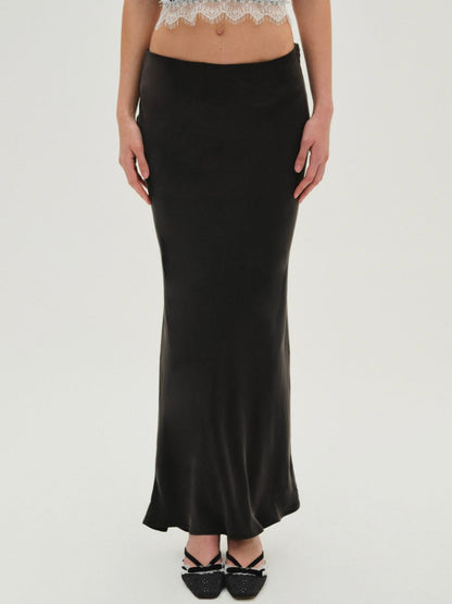 Lena Maxi Skirt - Black | For Love and Lemons