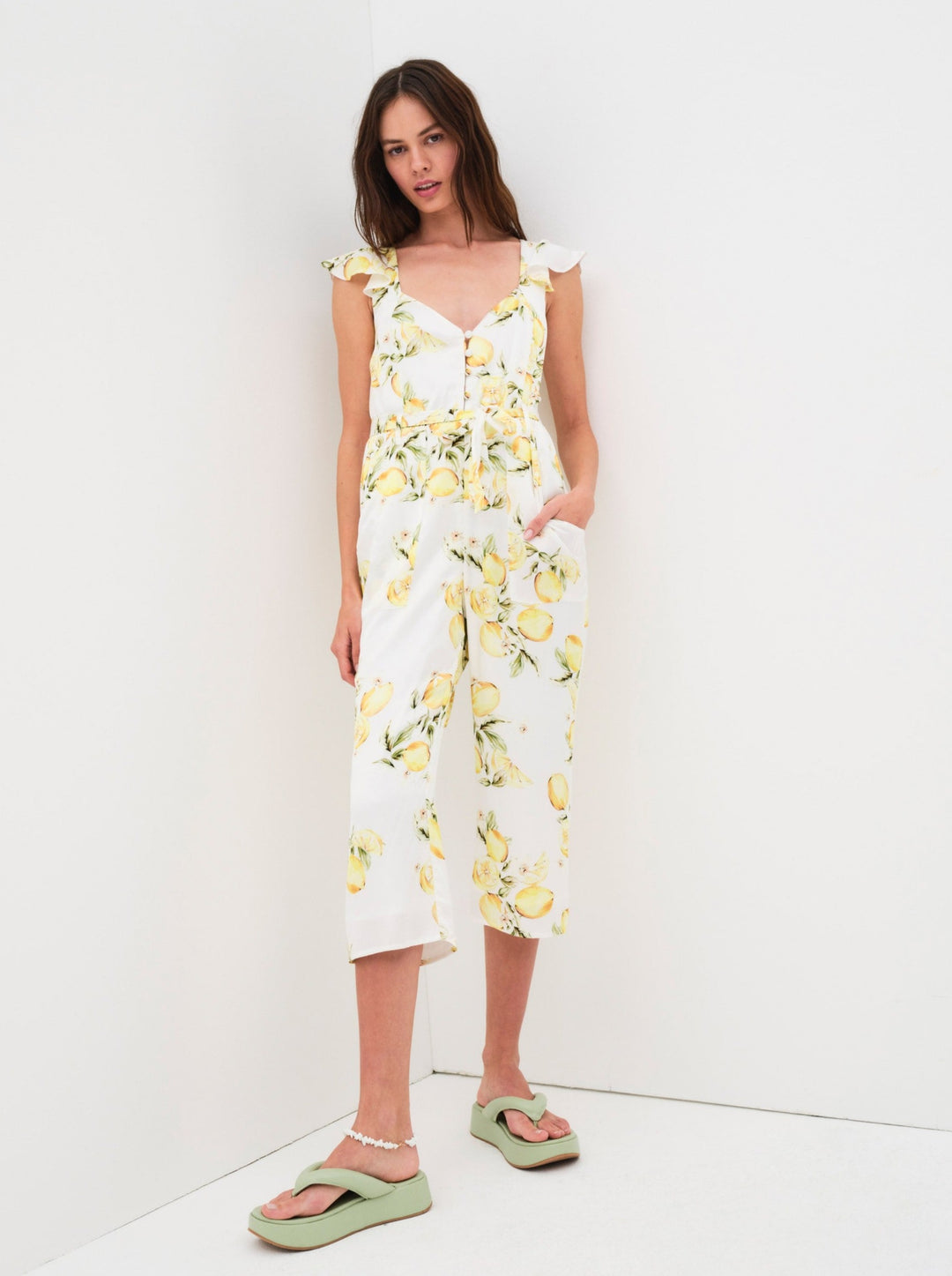 Limonada Jumpsuit - Yellow | For Love and Lemons