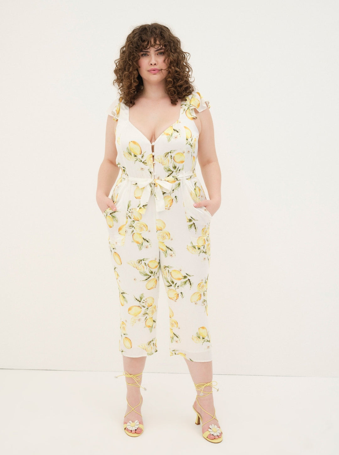 Limonada Jumpsuit - Yellow | For Love and Lemons