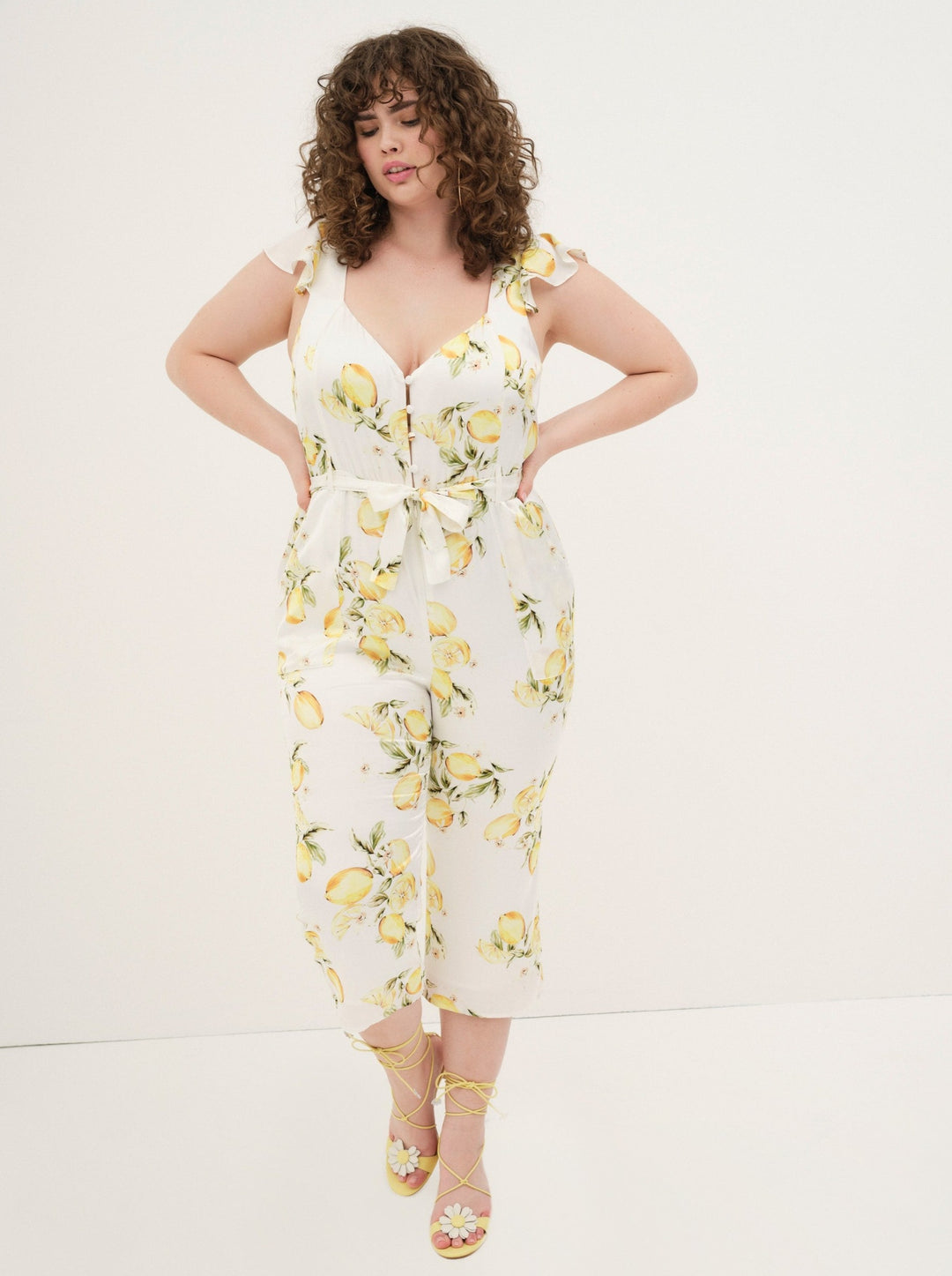 Limonada Jumpsuit - Yellow | For Love and Lemons