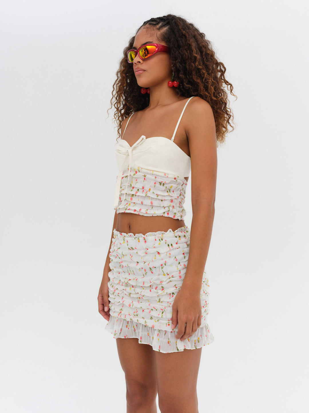 Elodie Mini Skirt - Yellow | For Love and Lemons