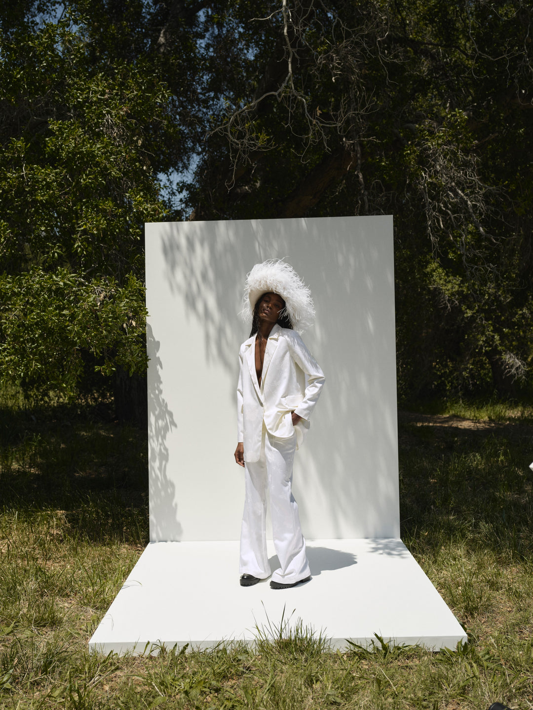 Ruth Wide-Leg Pant - White | For Love and Lemons