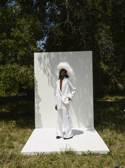 Ruth Wide-Leg Pant - White | For Love and Lemons