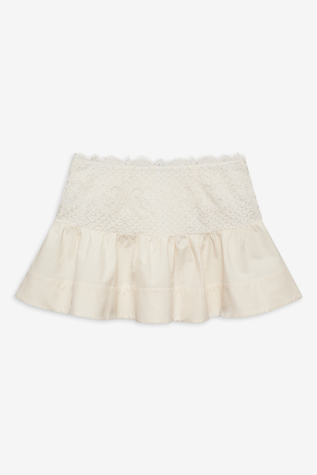 Doily Lace Mini Skirt - Cream | For Love and Lemons