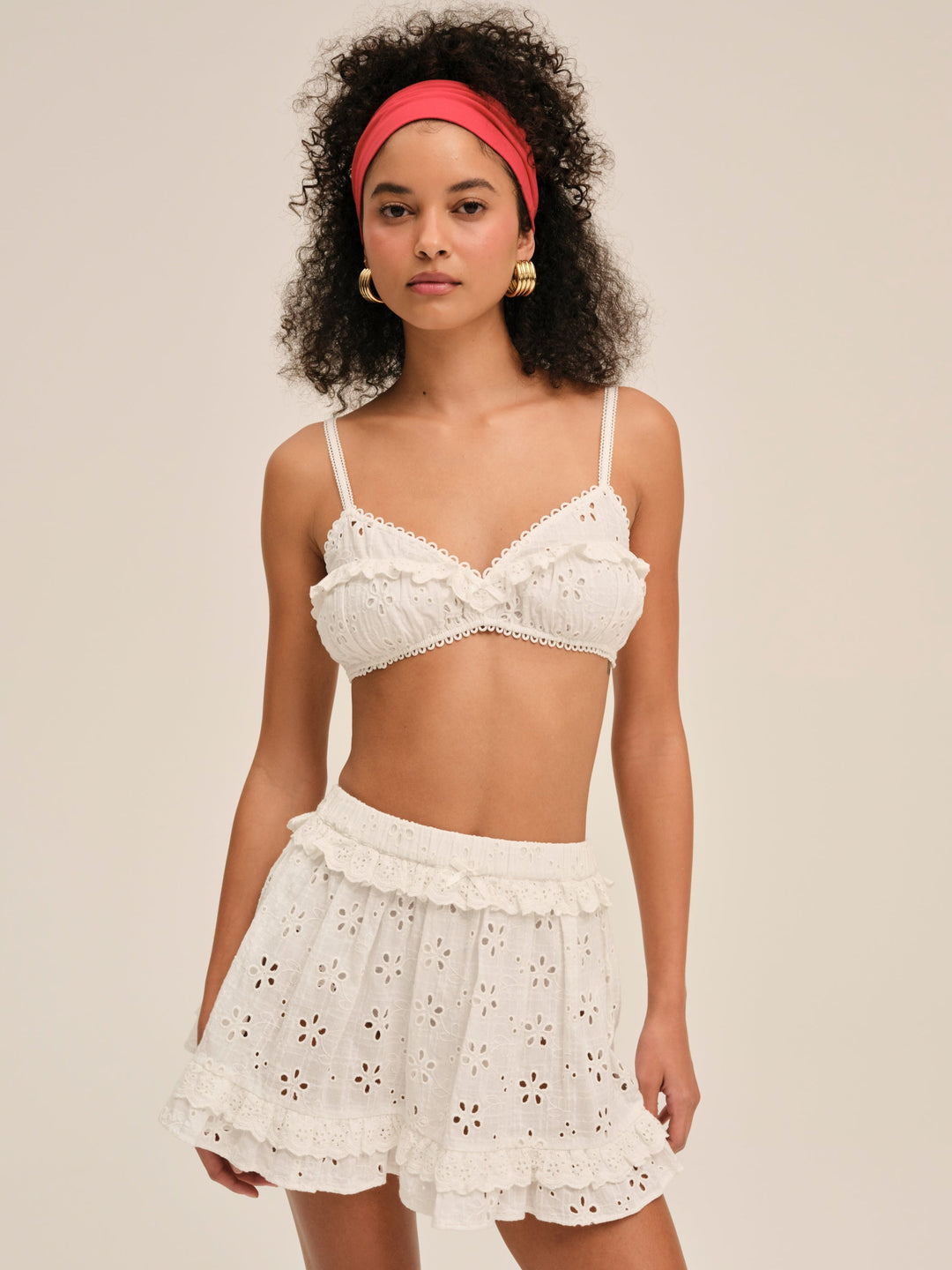 Dreamy Daisy Mini Skirt - White | For Love and Lemons