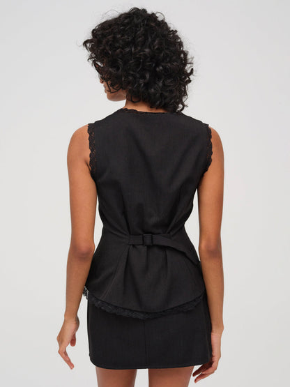 Shawna Mini Skirt - Black | For Love and Lemons