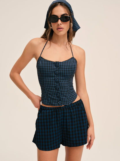 Blue River Short - Navy | For Love and Lemons