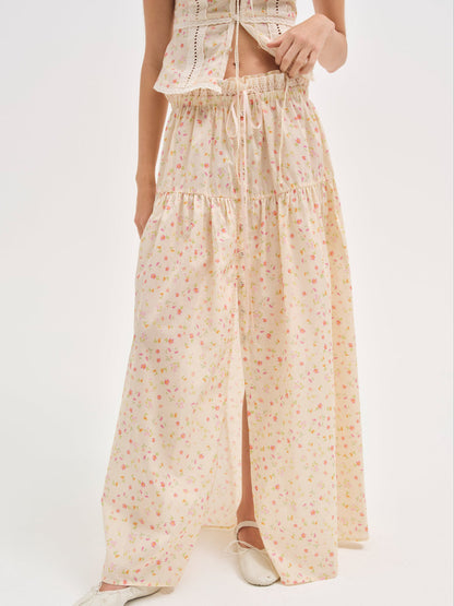 Tracy Maxi Skirt - Peach | For Love and Lemons