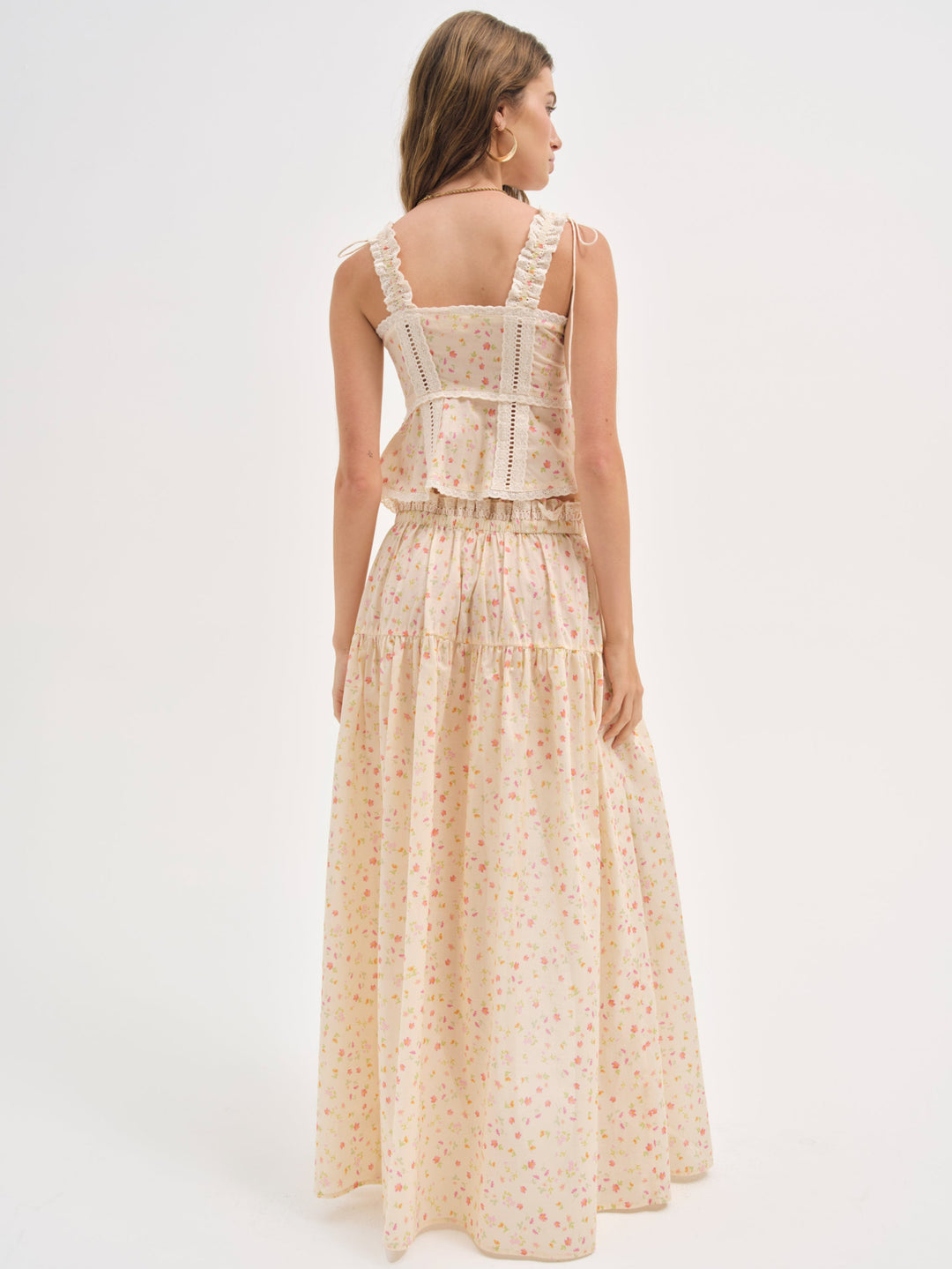 Tracy Maxi Skirt - Peach | For Love and Lemons