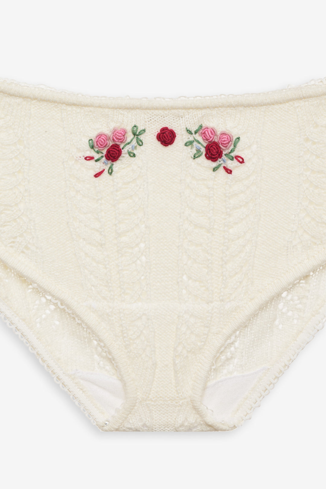 Nathalie Cheeky Panty - White | For Love and Lemons