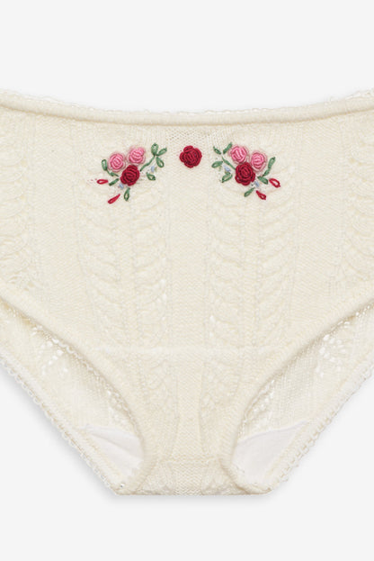 Nathalie Cheeky Panty - White | For Love and Lemons