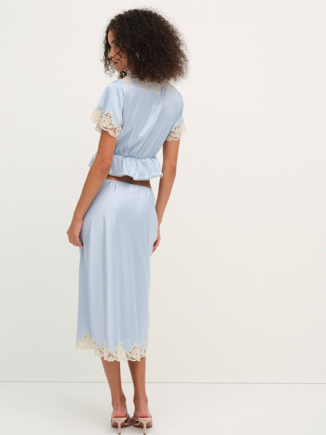 Sweetheart Midi Skirt - Dusty Blue | For Love and Lemons