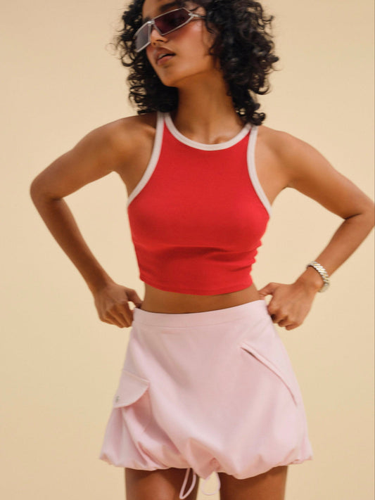 Elanah Mini Skirt - Pink | For Love and Lemons