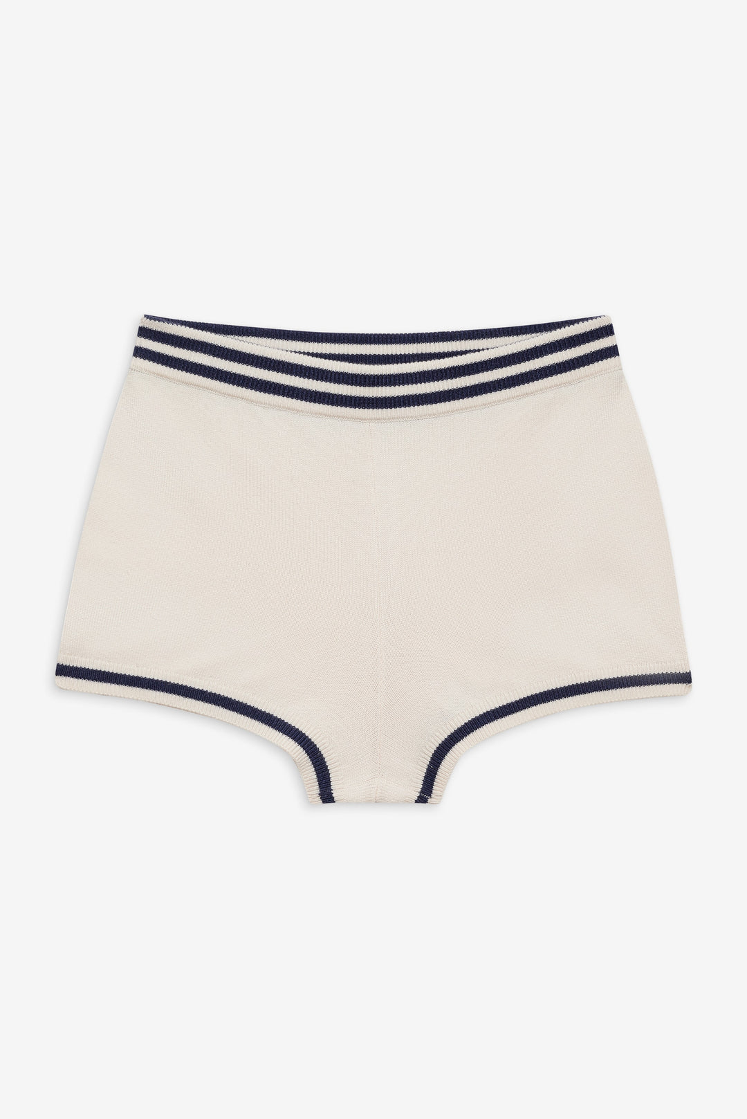 Simona Pointelle Striped Short - Navy | For Love and Lemons