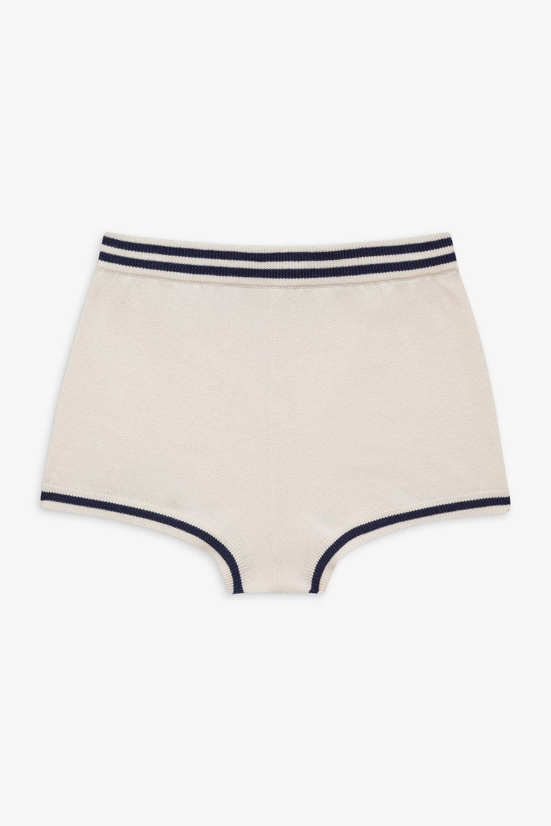 Simona Pointelle Striped Short - Navy | For Love and Lemons
