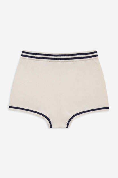 Simona Pointelle Striped Short - Navy | For Love and Lemons