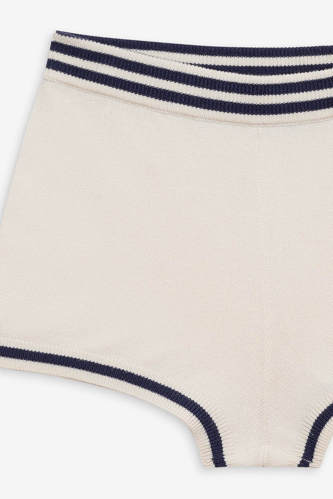 Simona Pointelle Striped Short - Navy | For Love and Lemons
