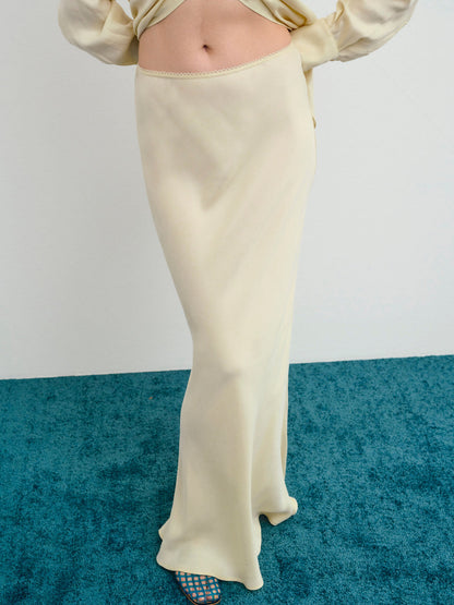 Clarabell Maxi Skirt - Yellow | For Love and Lemons
