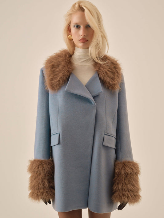 Jackie Coat - Blue | For Love and Lemons