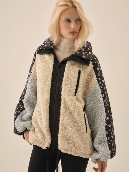 Maisie Collared Jacket - Blue | For Love and Lemons