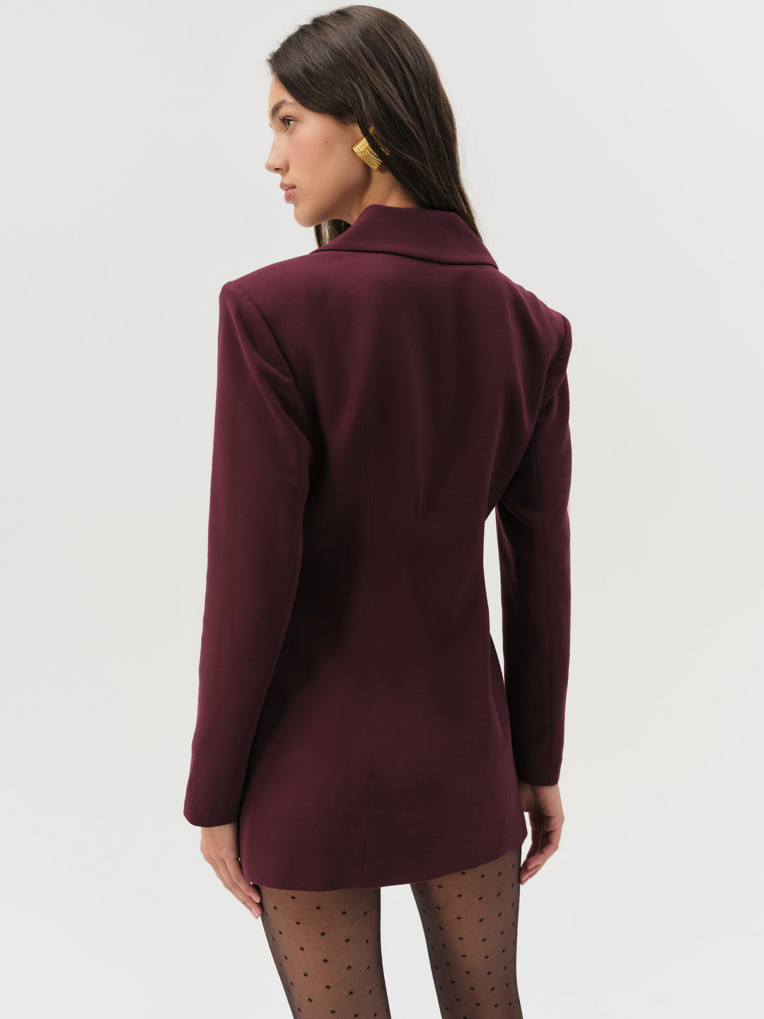 Selena Blazer - Burgundy | For Love and Lemons