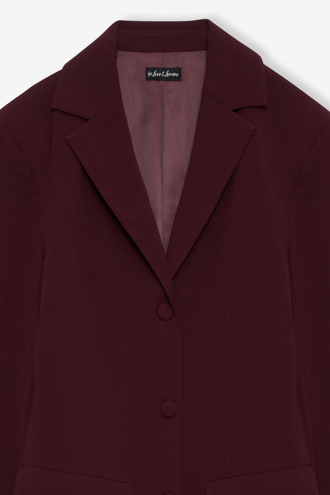 Selena Blazer - Burgundy | For Love and Lemons