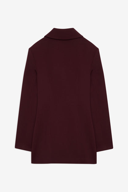 Selena Blazer - Burgundy | For Love and Lemons