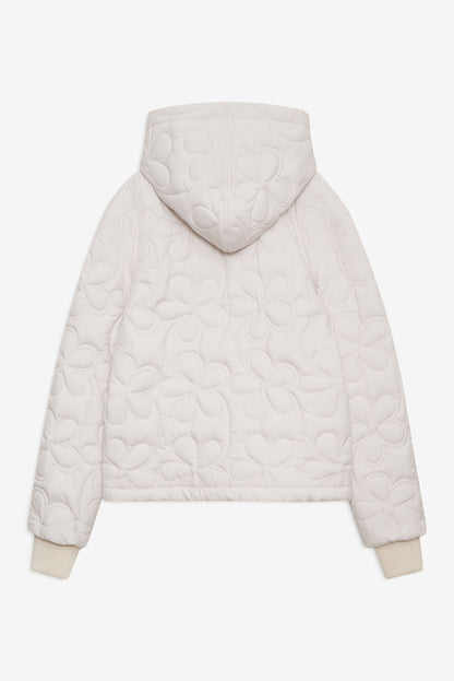 Isabel Quilted Puffer Jacket - Cream | For Love and Lemons