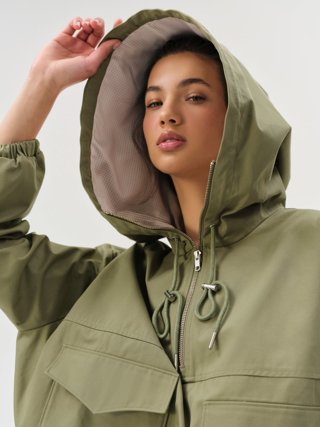 Alessia Pullover Jacket - Green | For Love and Lemons