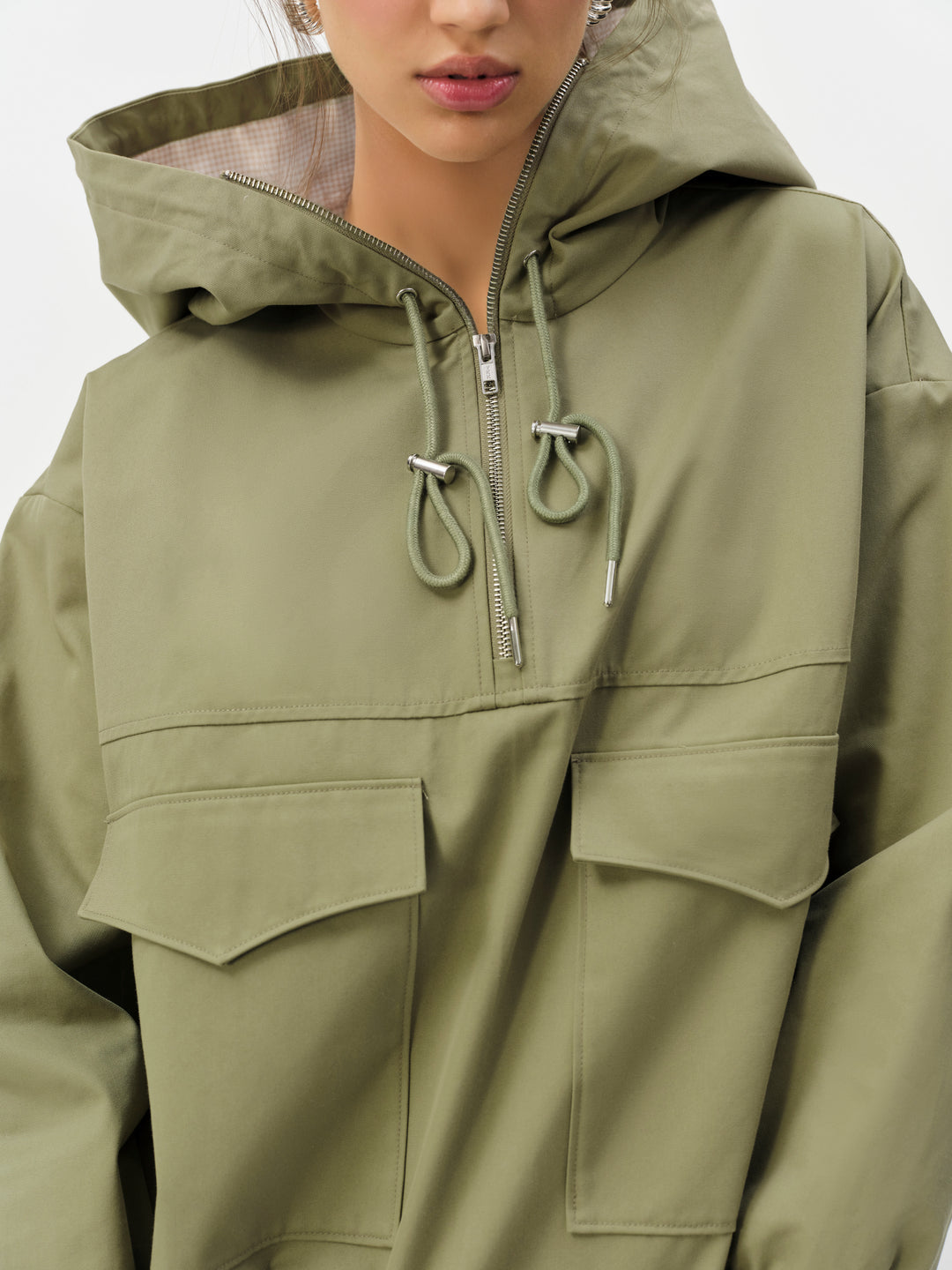 Alessia Pullover Jacket - Green | For Love and Lemons
