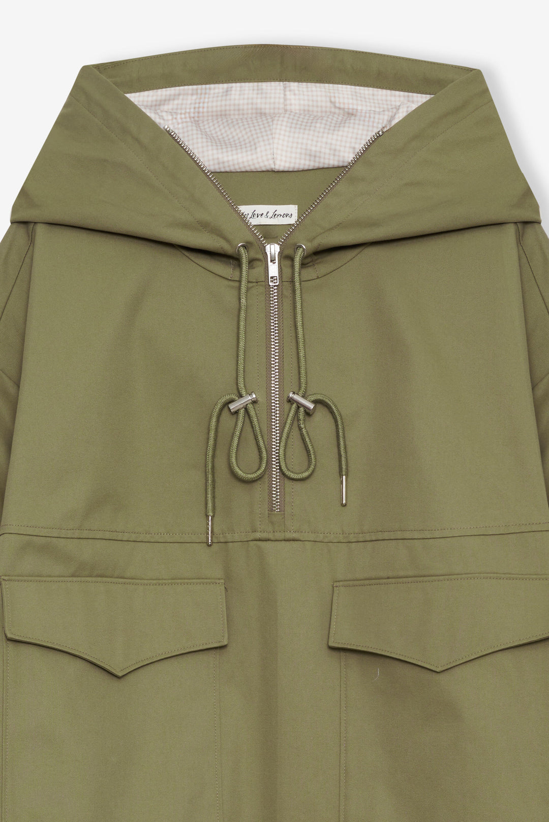 Alessia Pullover Jacket - Green | For Love and Lemons