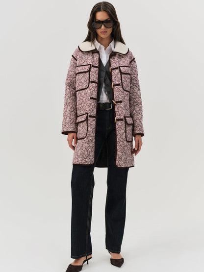 Marlene Floral Chore Coat - Purple | For Love and Lemons