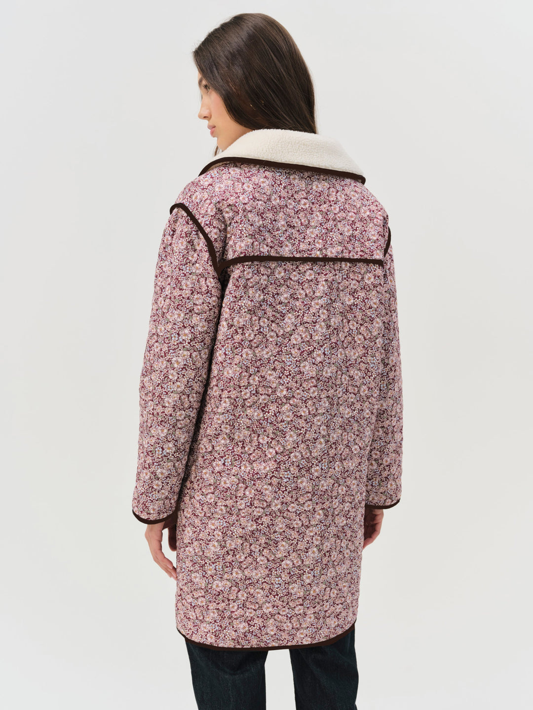 Marlene Floral Chore Coat - Purple | For Love and Lemons