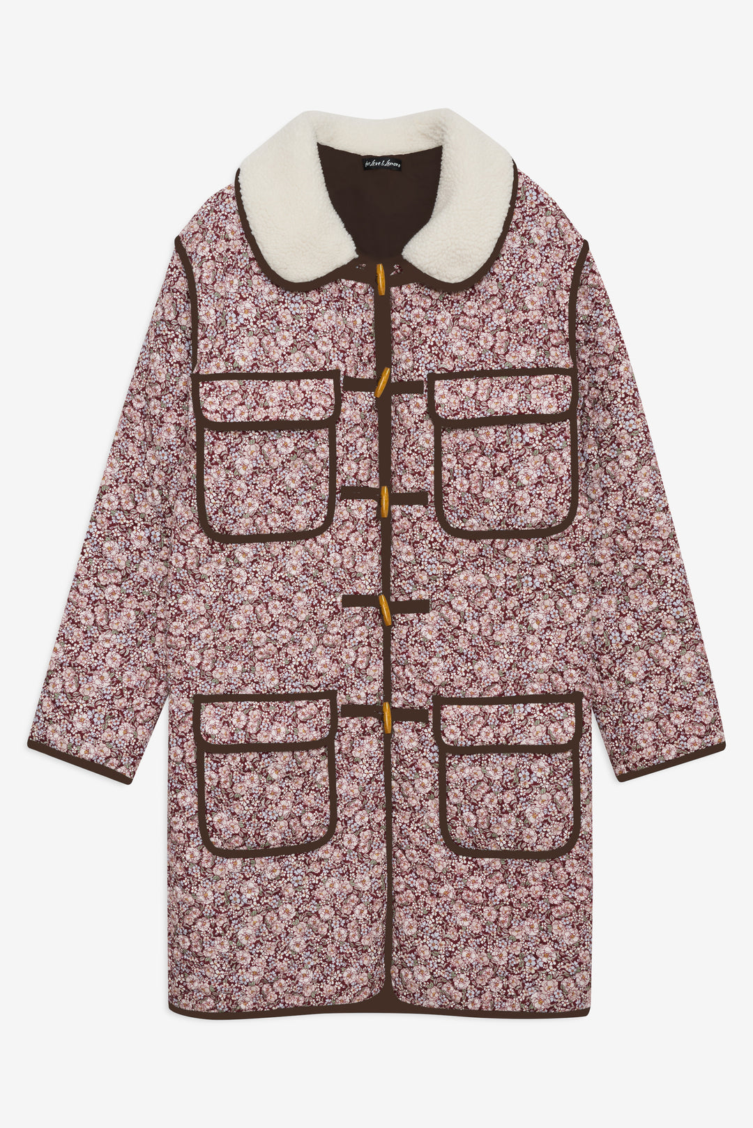 Marlene Floral Chore Coat - Purple | For Love and Lemons