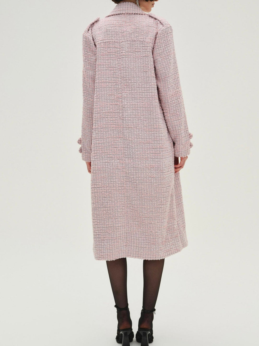 Strawberry Cream Tweed Coat - Pink | For Love and Lemons